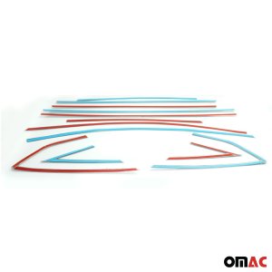 Ford Focus Window Trim - Omac - Gloss Silver - '12-'18